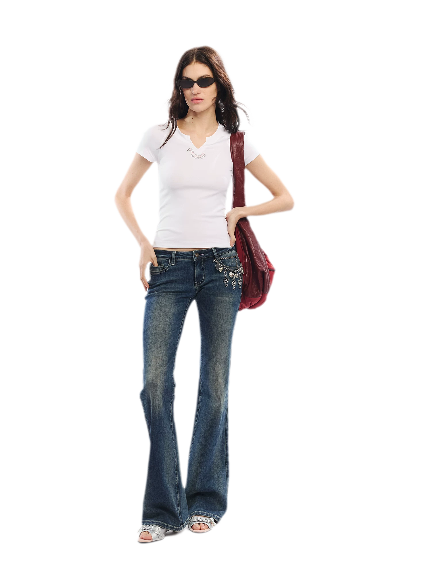 Summer V-neck Slim Fit T-shirt