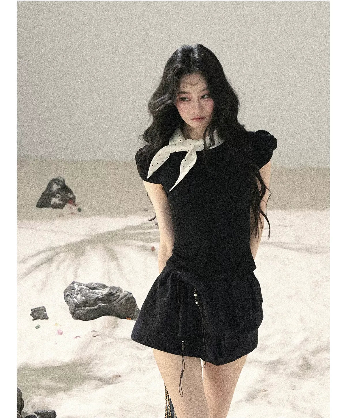 Layered Pleated Skort