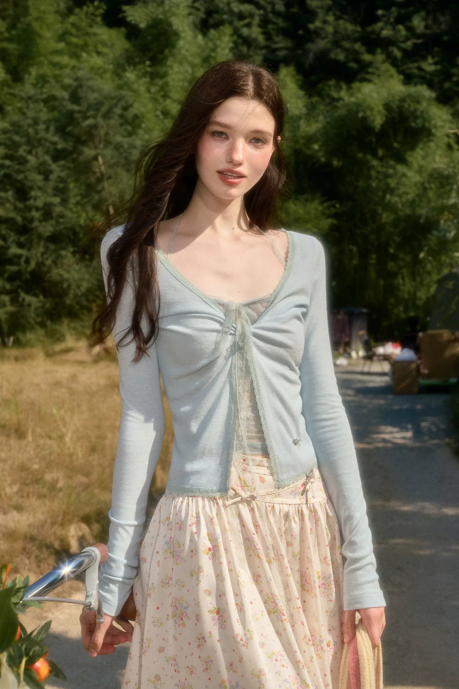 Skin-Feel Lace Cardigan