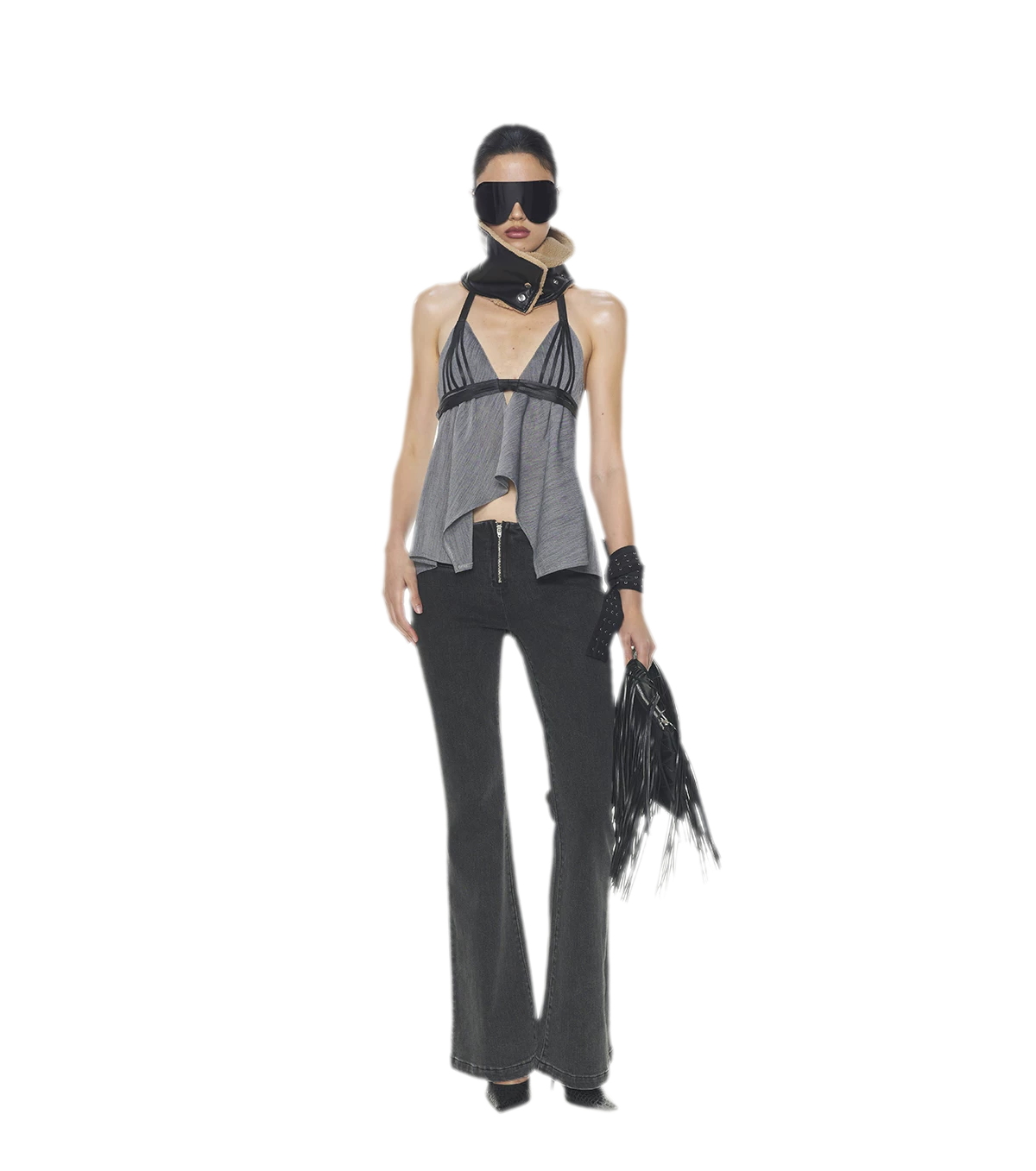 V-Neck Halter Top