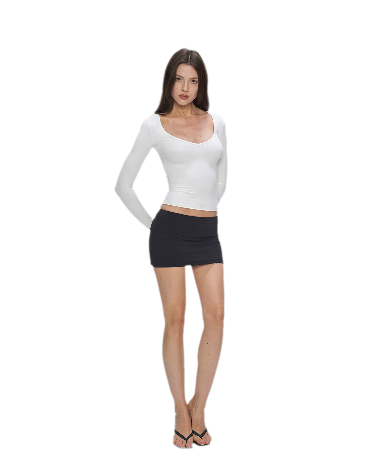 Bare-Feel V-Neck Top