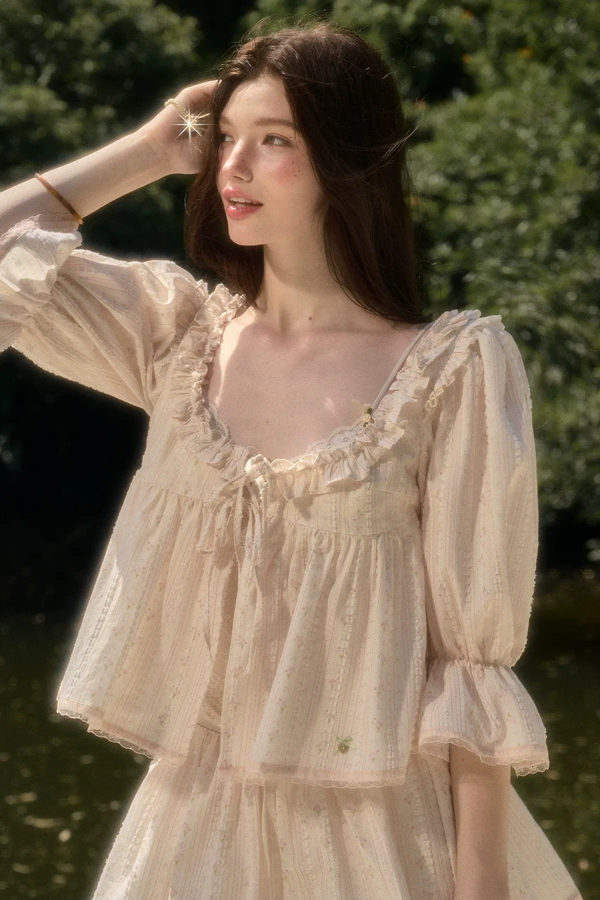 Peach Babydoll Set
