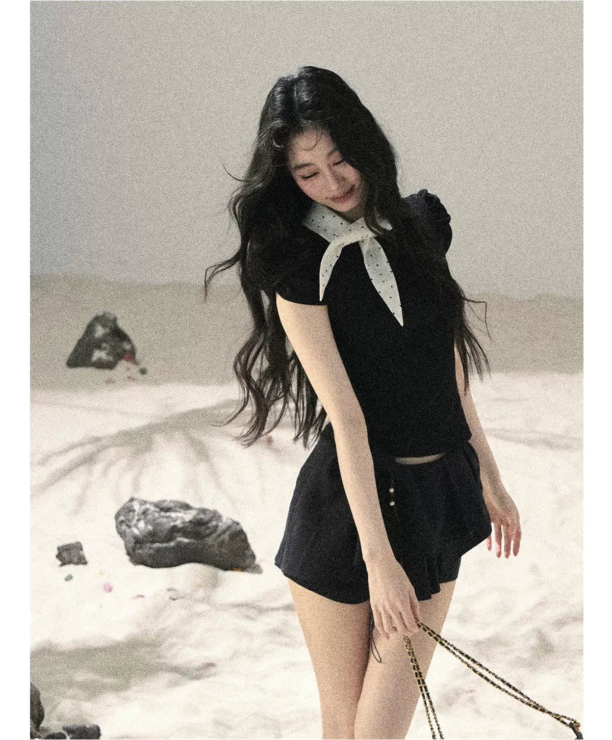 Layered Pleated Skort