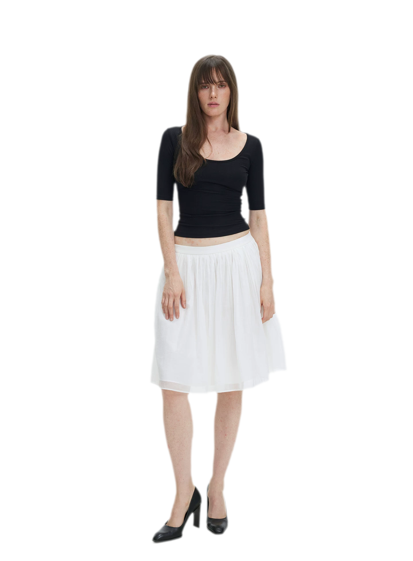 Soft U-Neck Slim-Fit T-Shirt