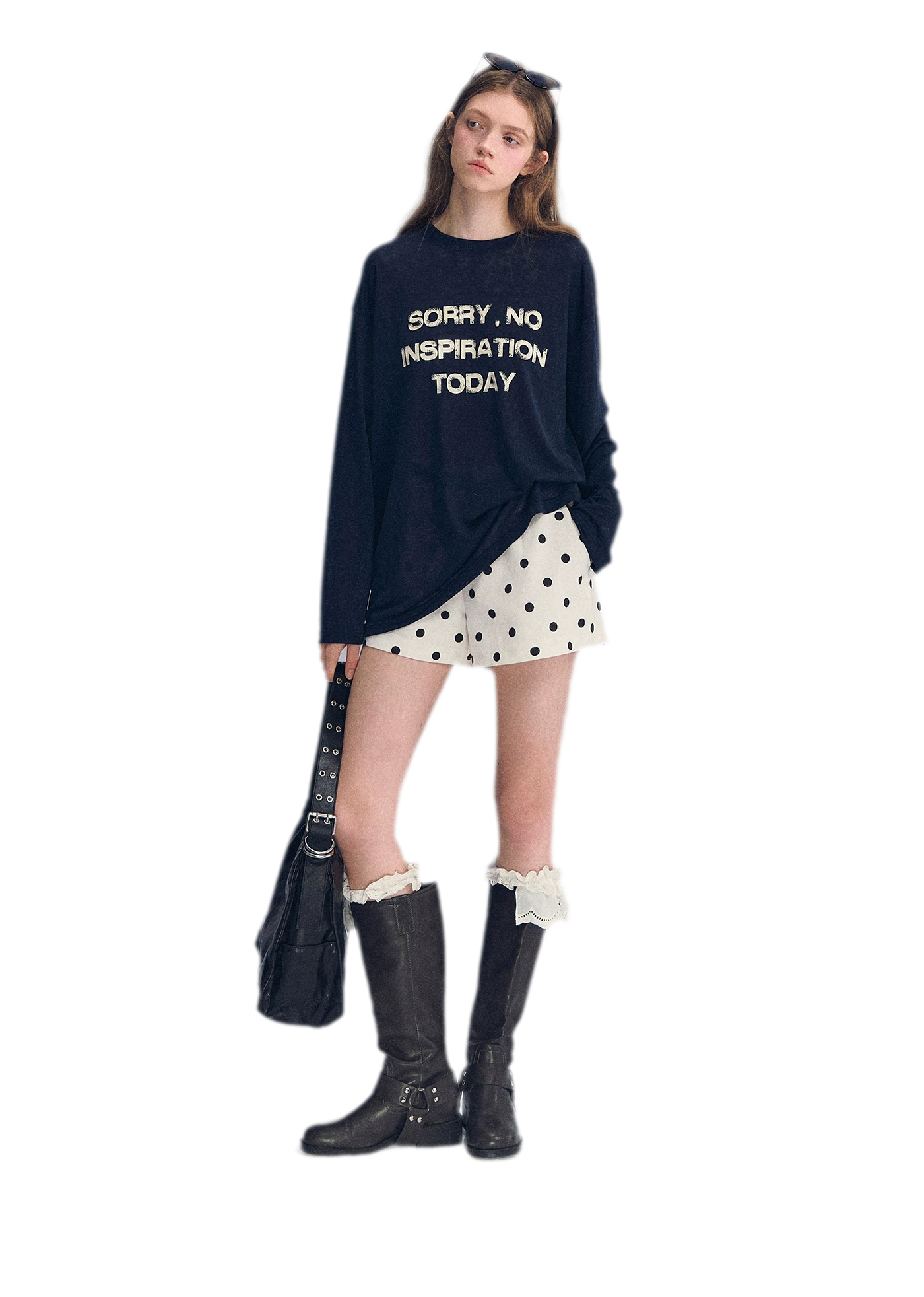 Lyocell Print Long Sleeve Top