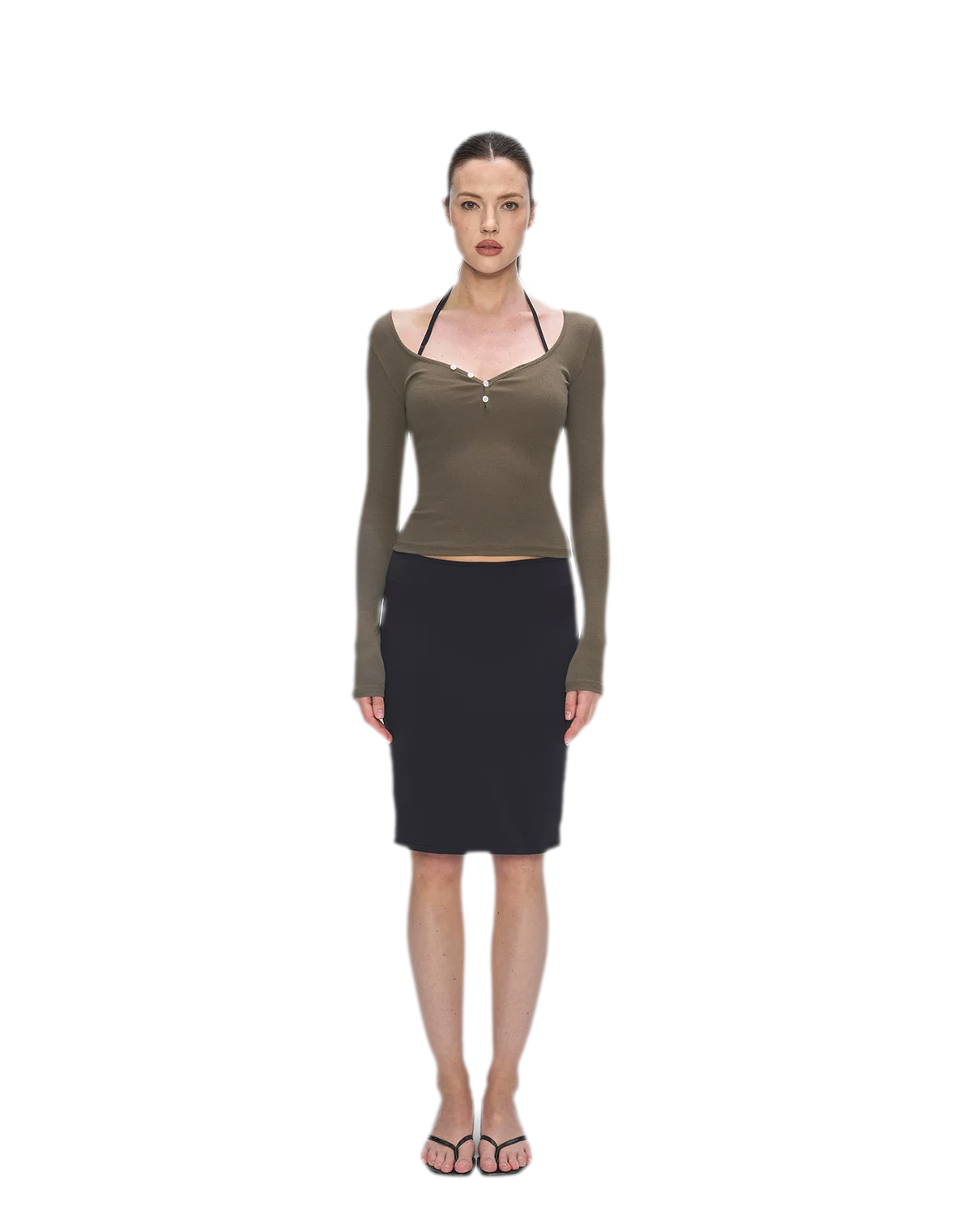 Nude Feel Layered Skirt