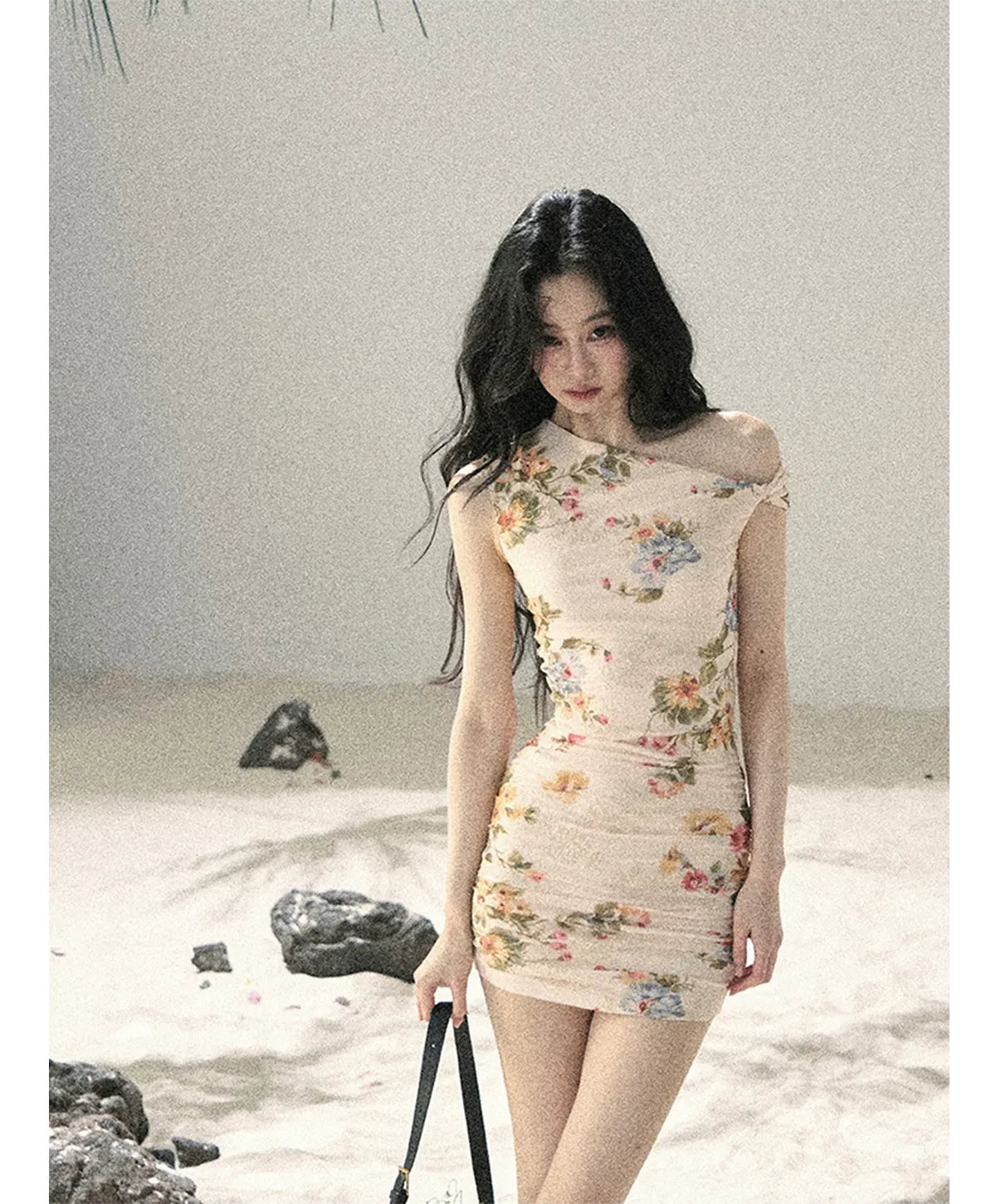 French Floral Mesh Dress