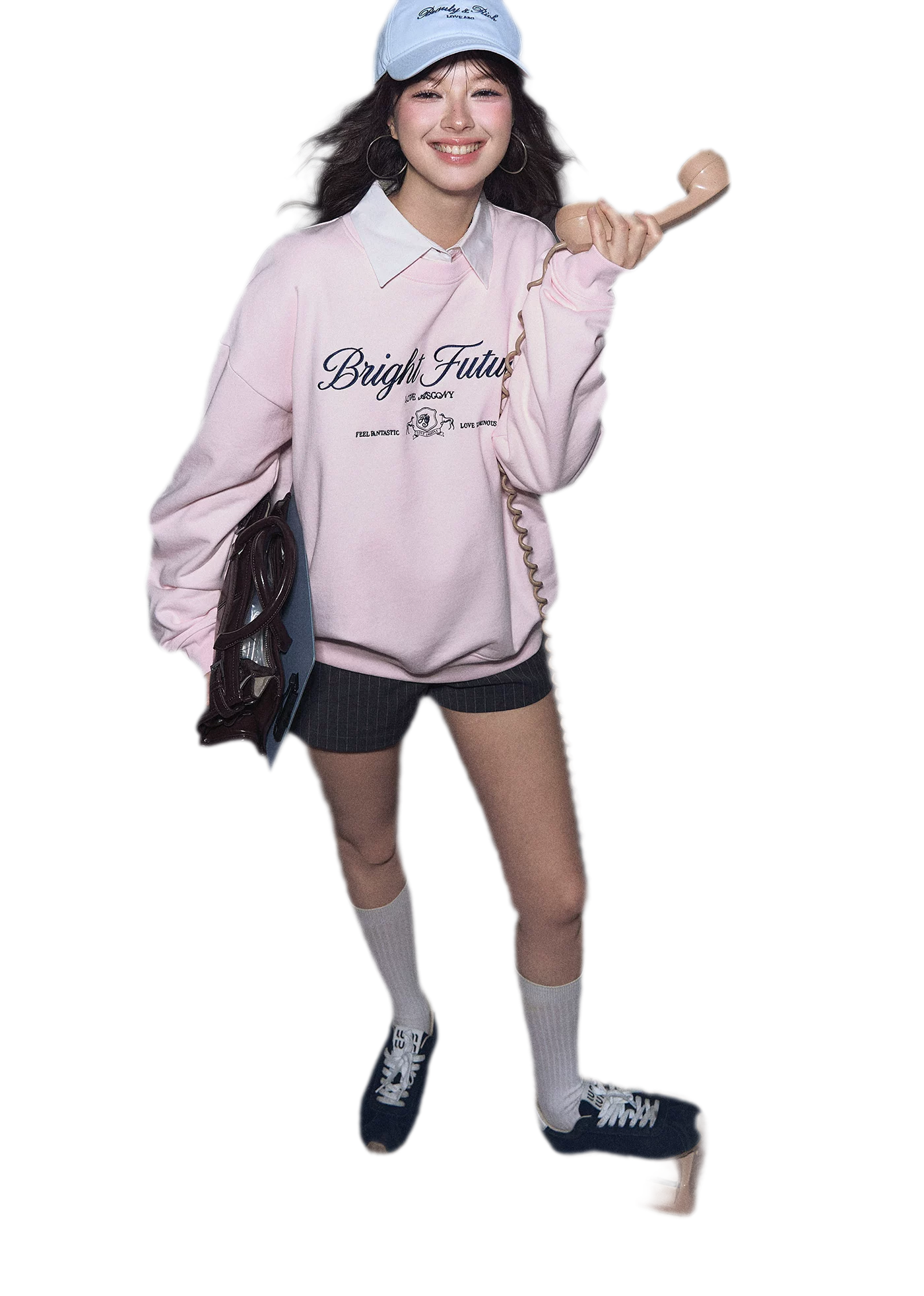 Embroidered Graphic Crewneck Sweatshirt