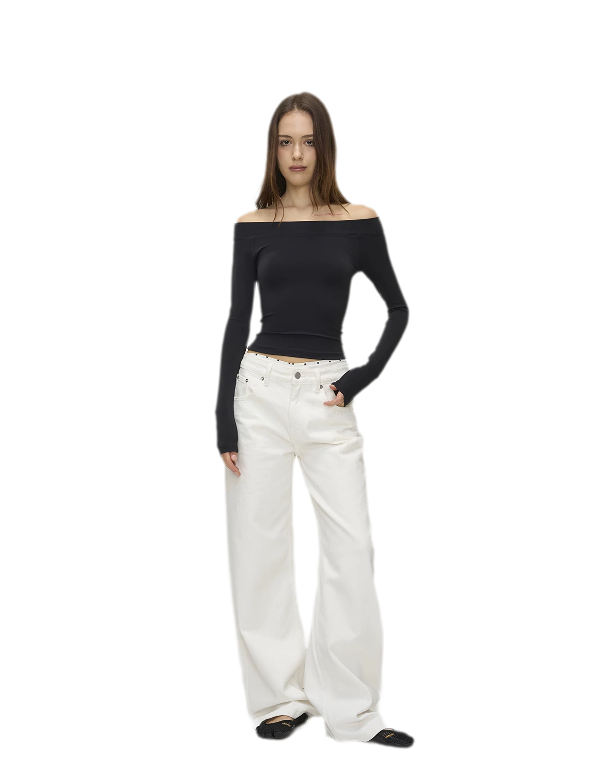 Naked-Feel Off-Shoulder Top