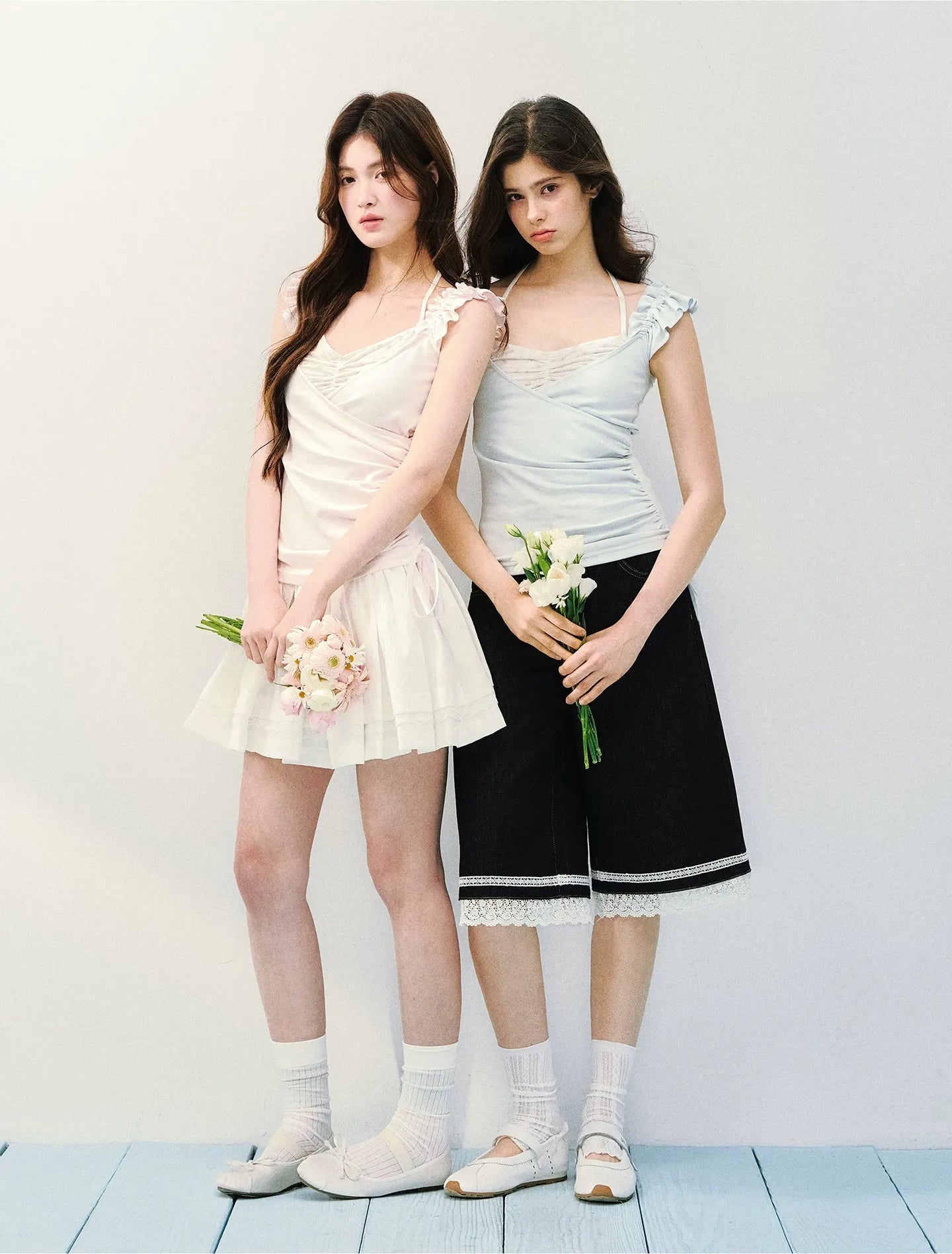 Two-in-One Ruffle Sleeve T-Shirt