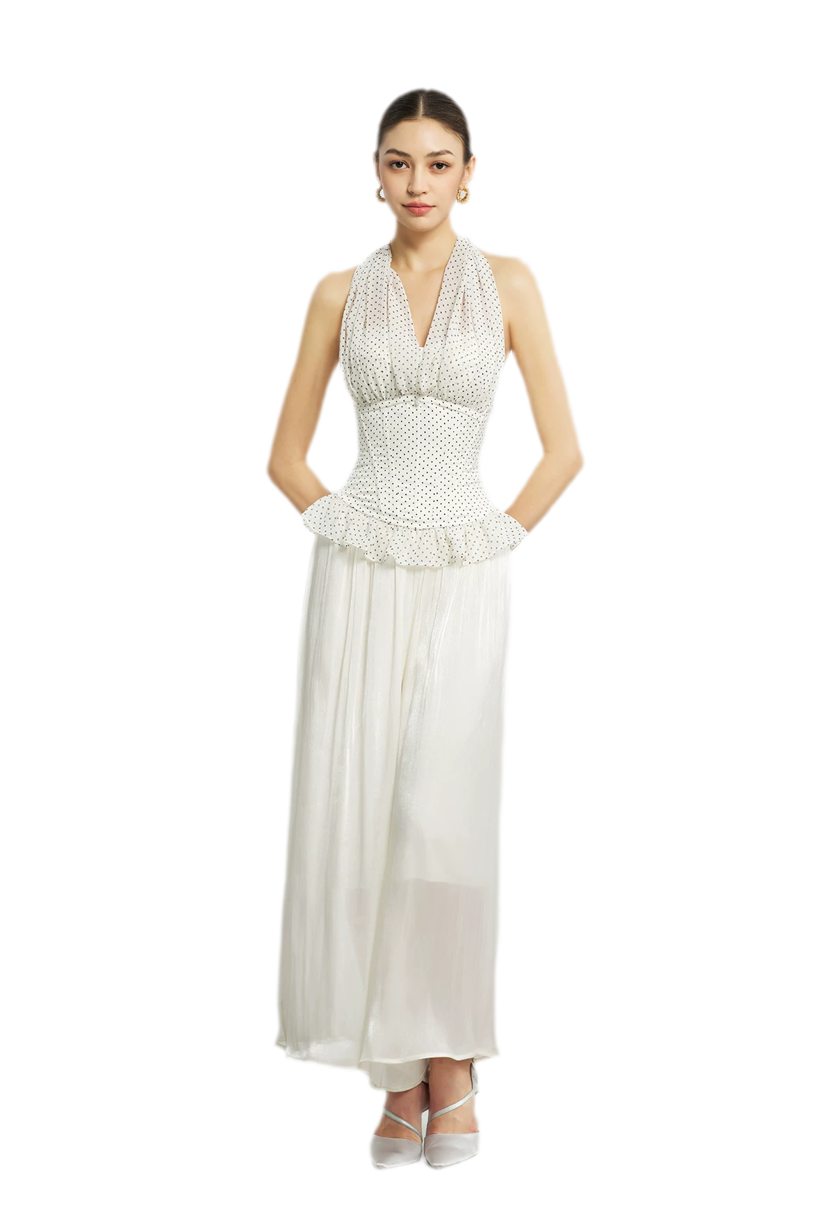 Nanyang Chiffon Halter Bustier