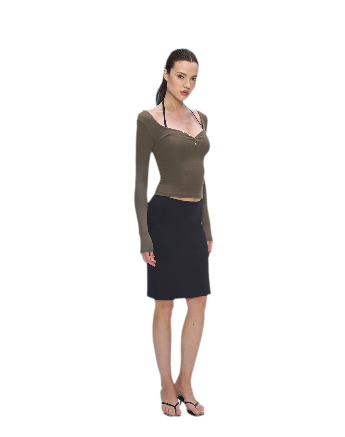 Nude Feel Layered Skirt