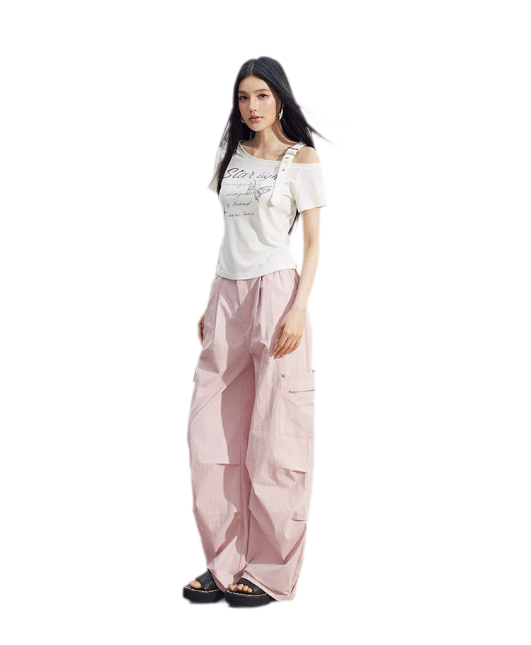 One-Shoulder Butterfly Tee