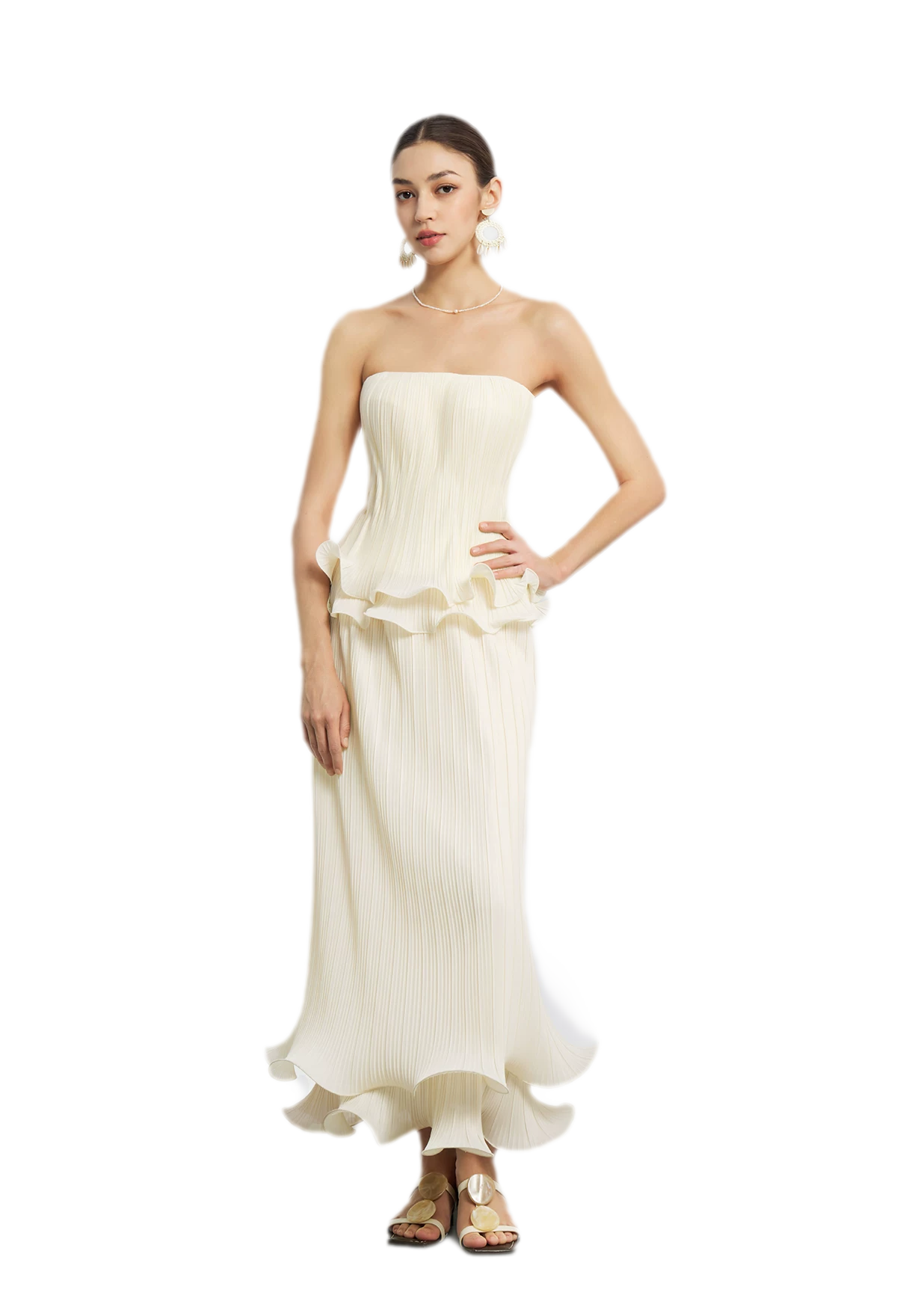 Cloud Pleated Corset Top