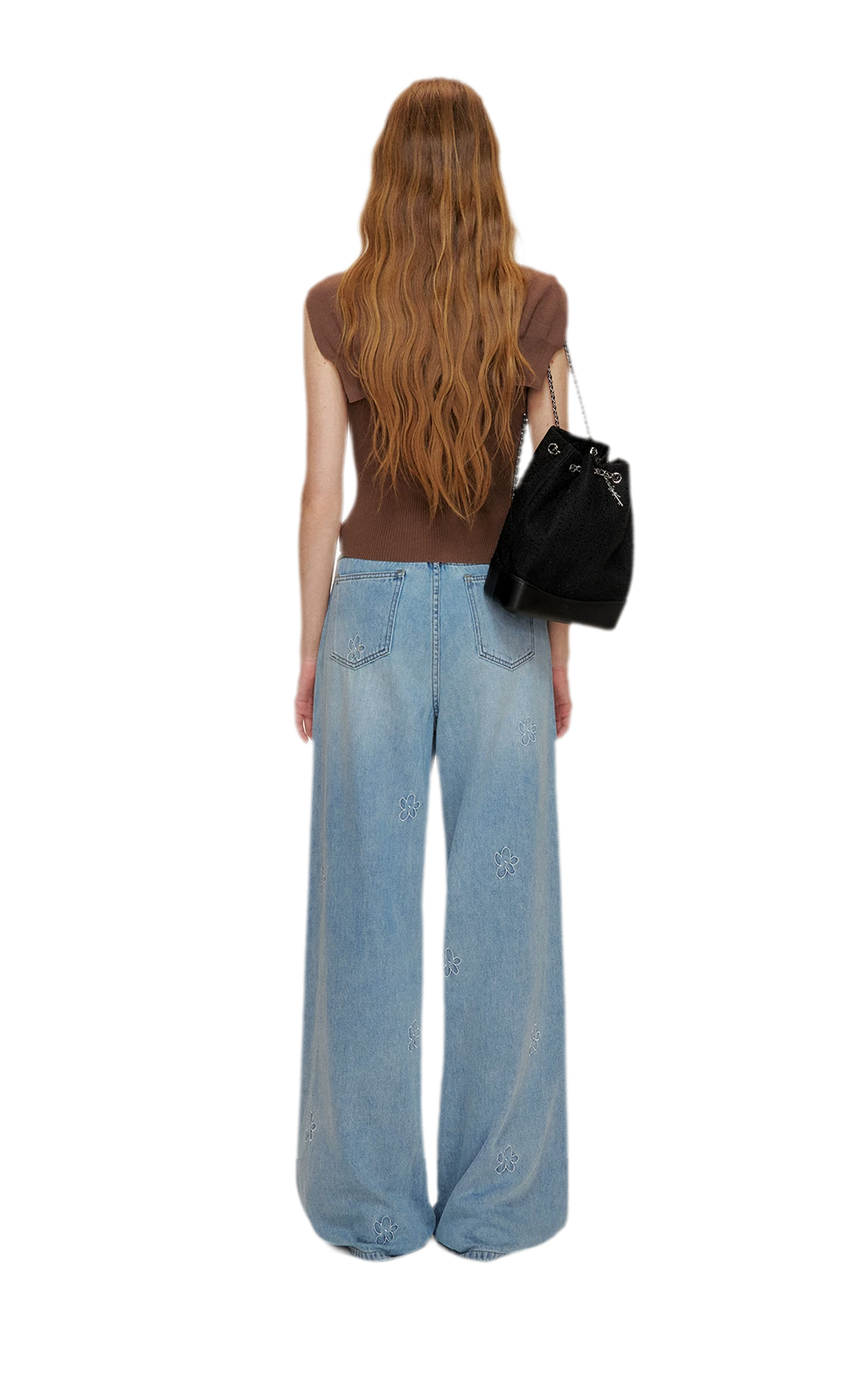 Soft Tencel Navy Shawl Tank