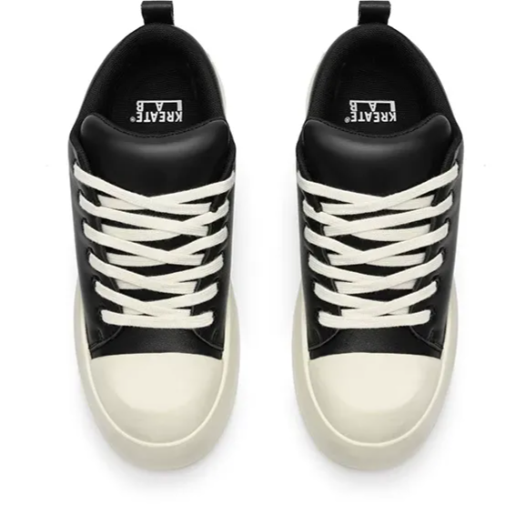 Leather Jumbo Platform Sneakers