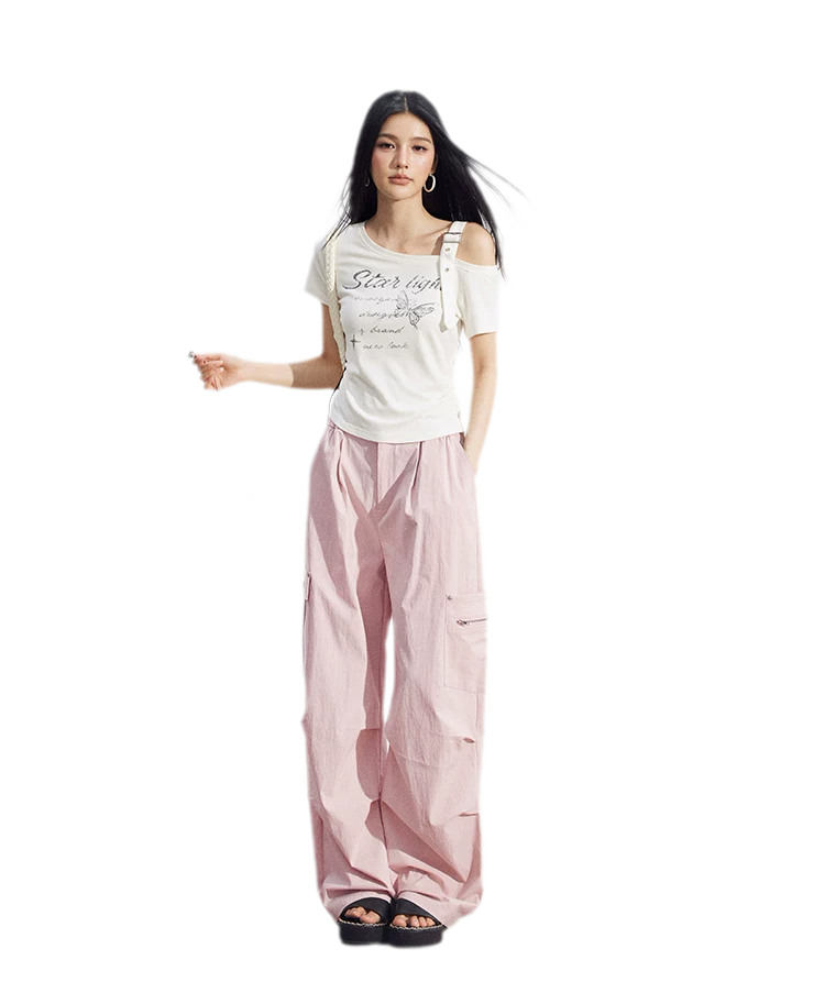 One-Shoulder Butterfly Tee