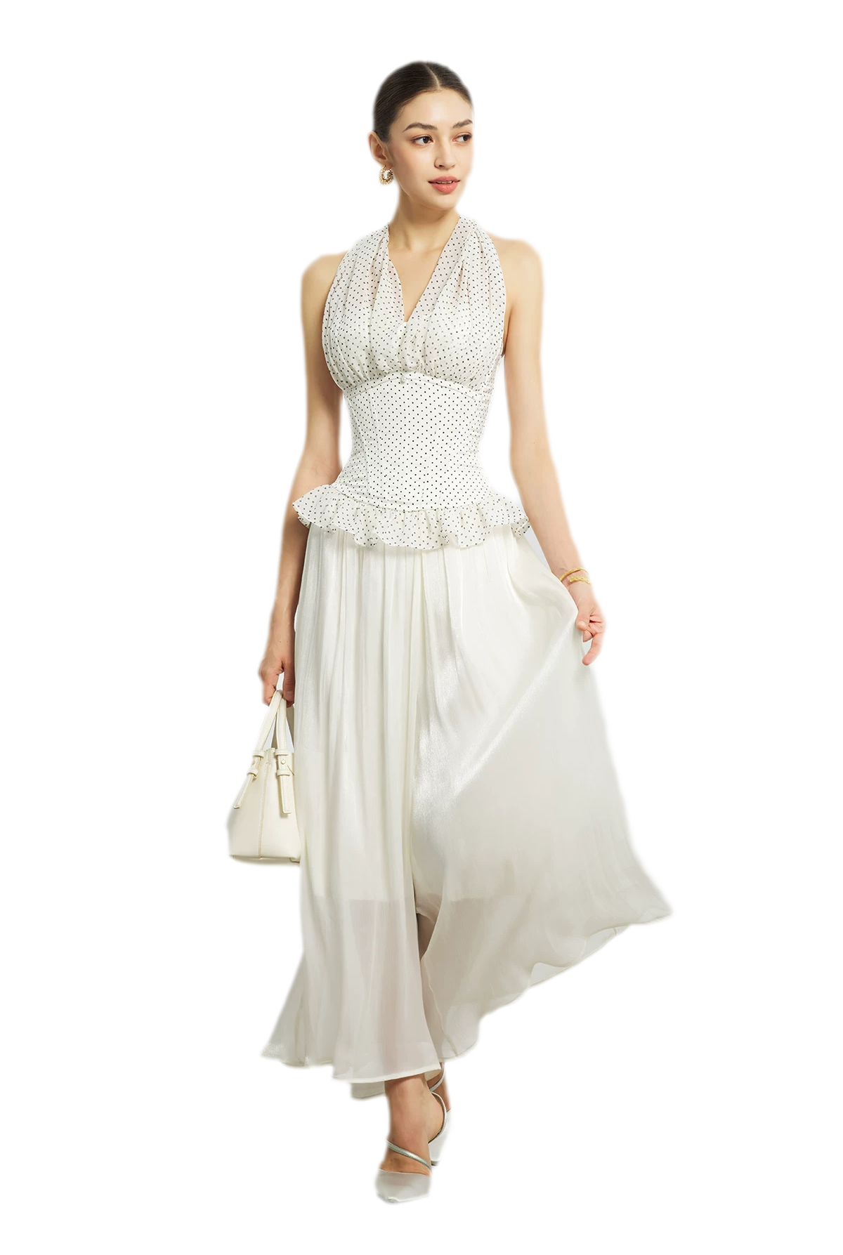 Nanyang Chiffon Halter Bustier