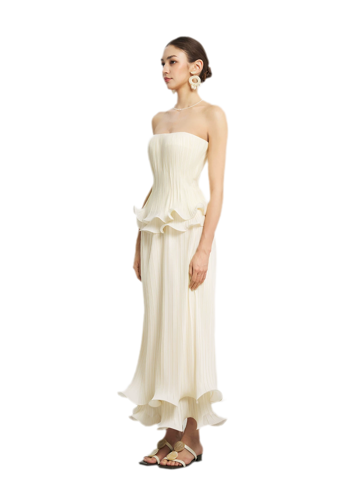 Cloud Pleated Corset Top