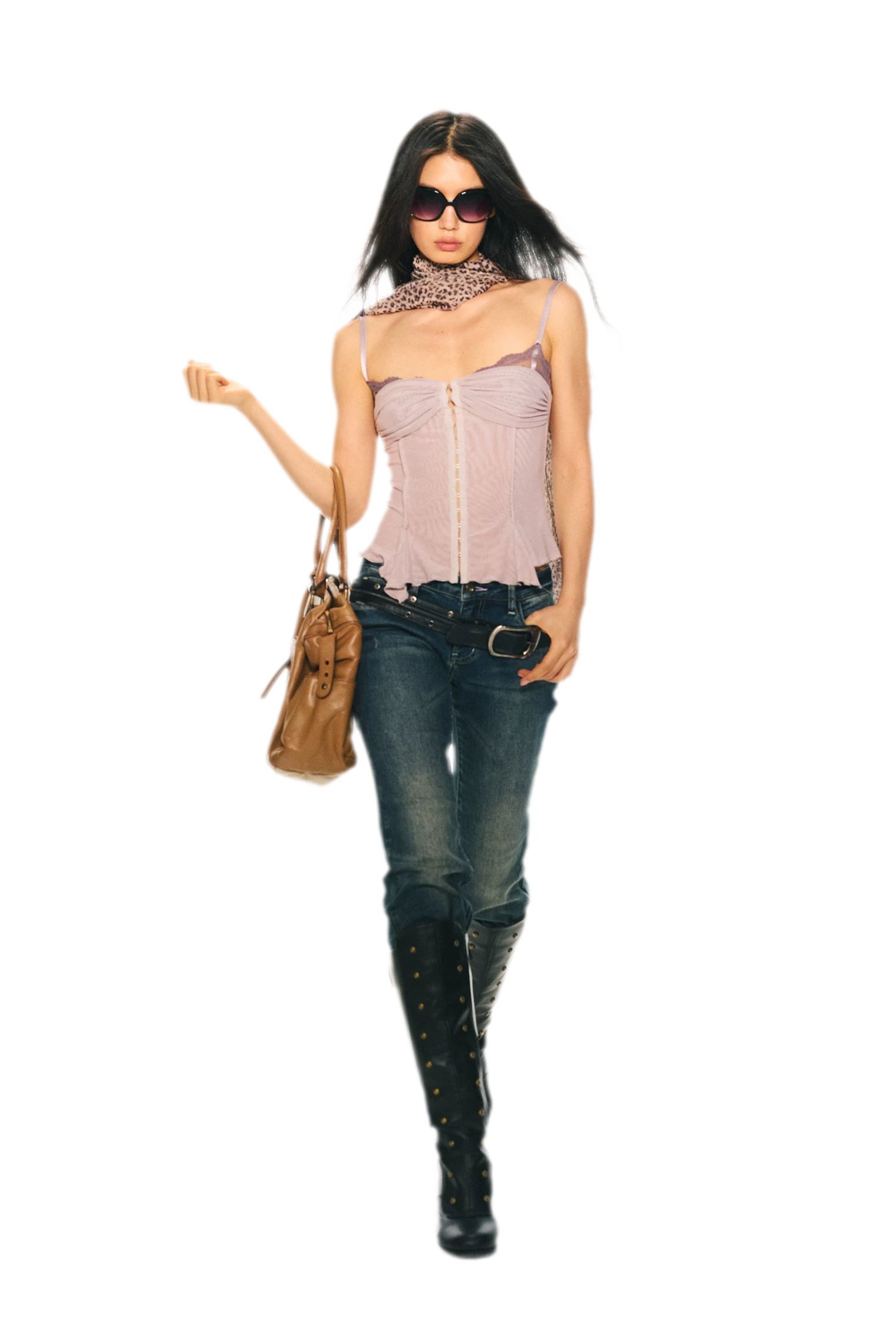Original Lace Splicing Mesh Camisole