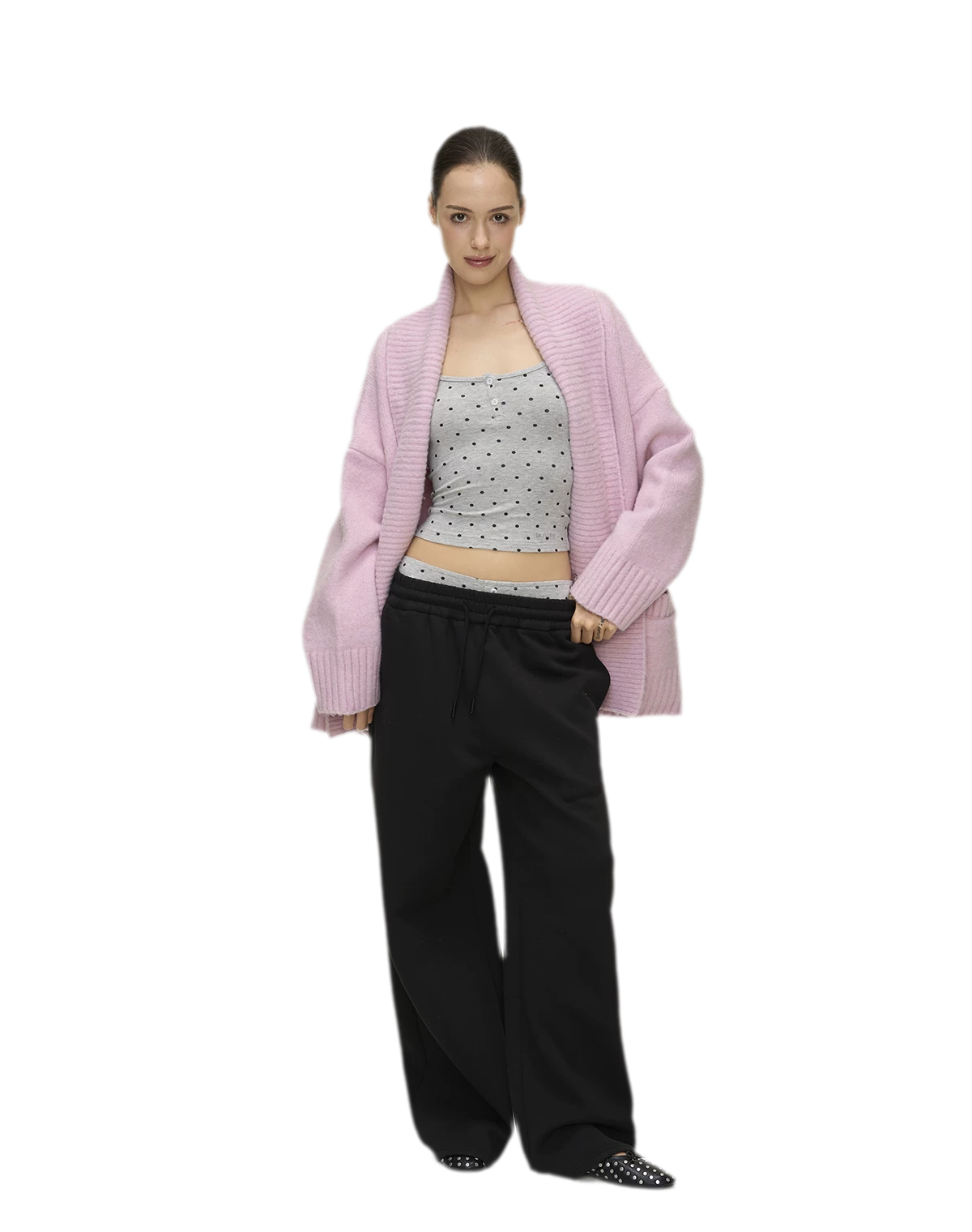 Polka Dot Embroidered Set