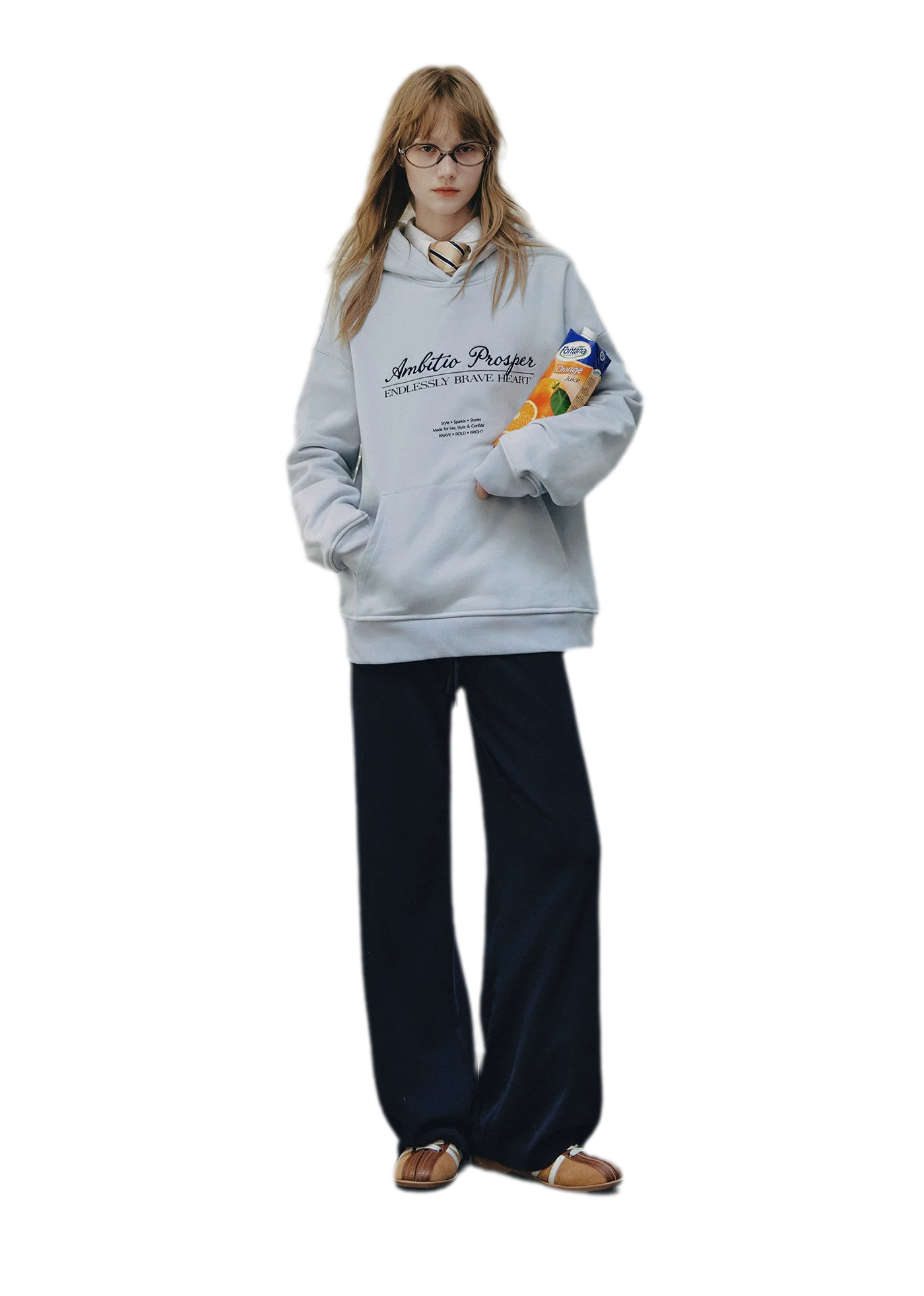 Embroidered Cotton Hooded Sweatshirt
