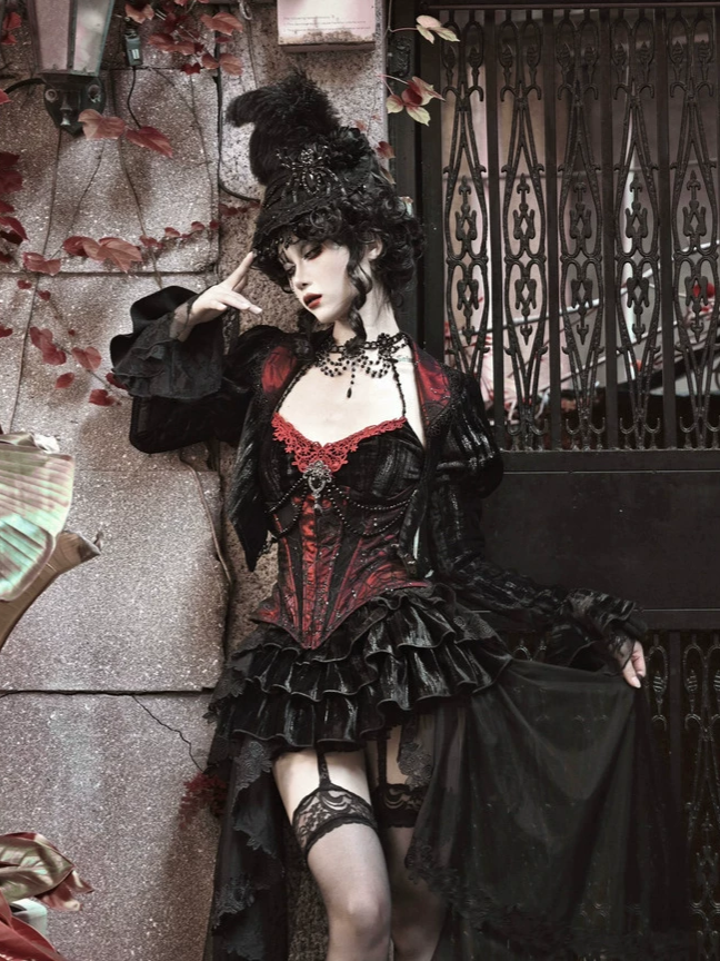 Velvet Gothic Fitted Jacket
