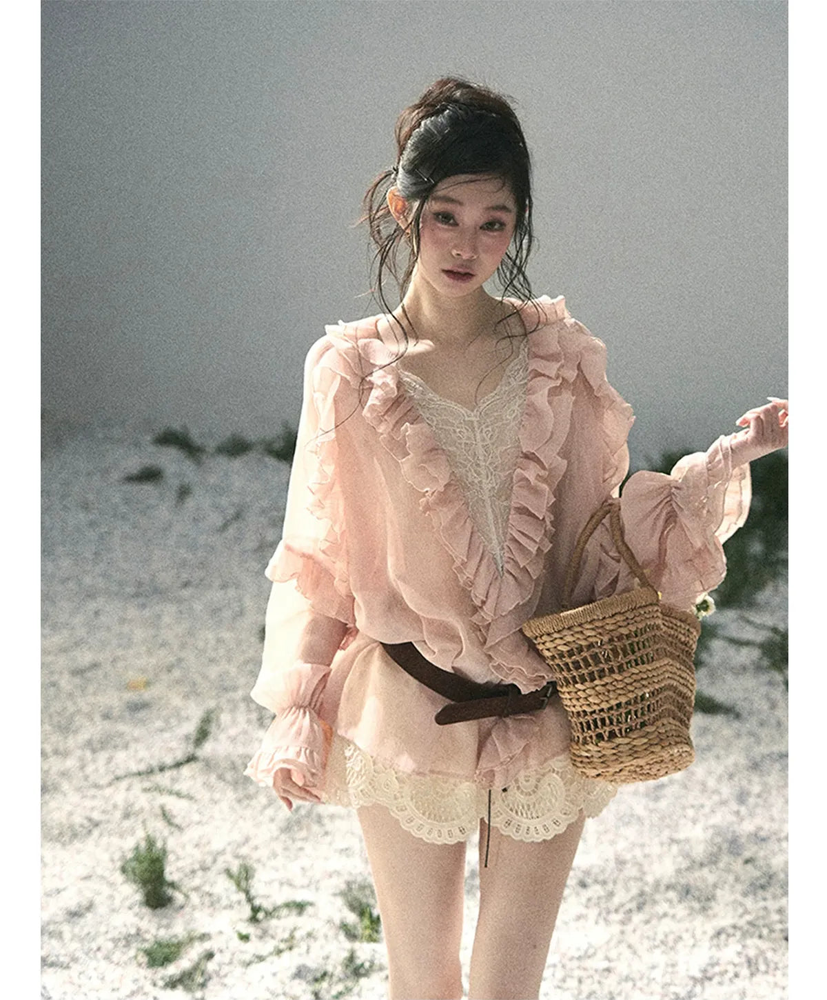 Lace A-Line Mini Skirt
