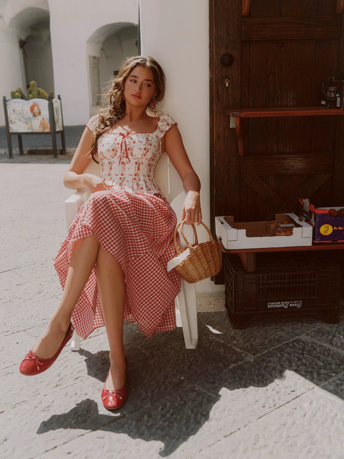 Cotton Floral Fitted Sundress