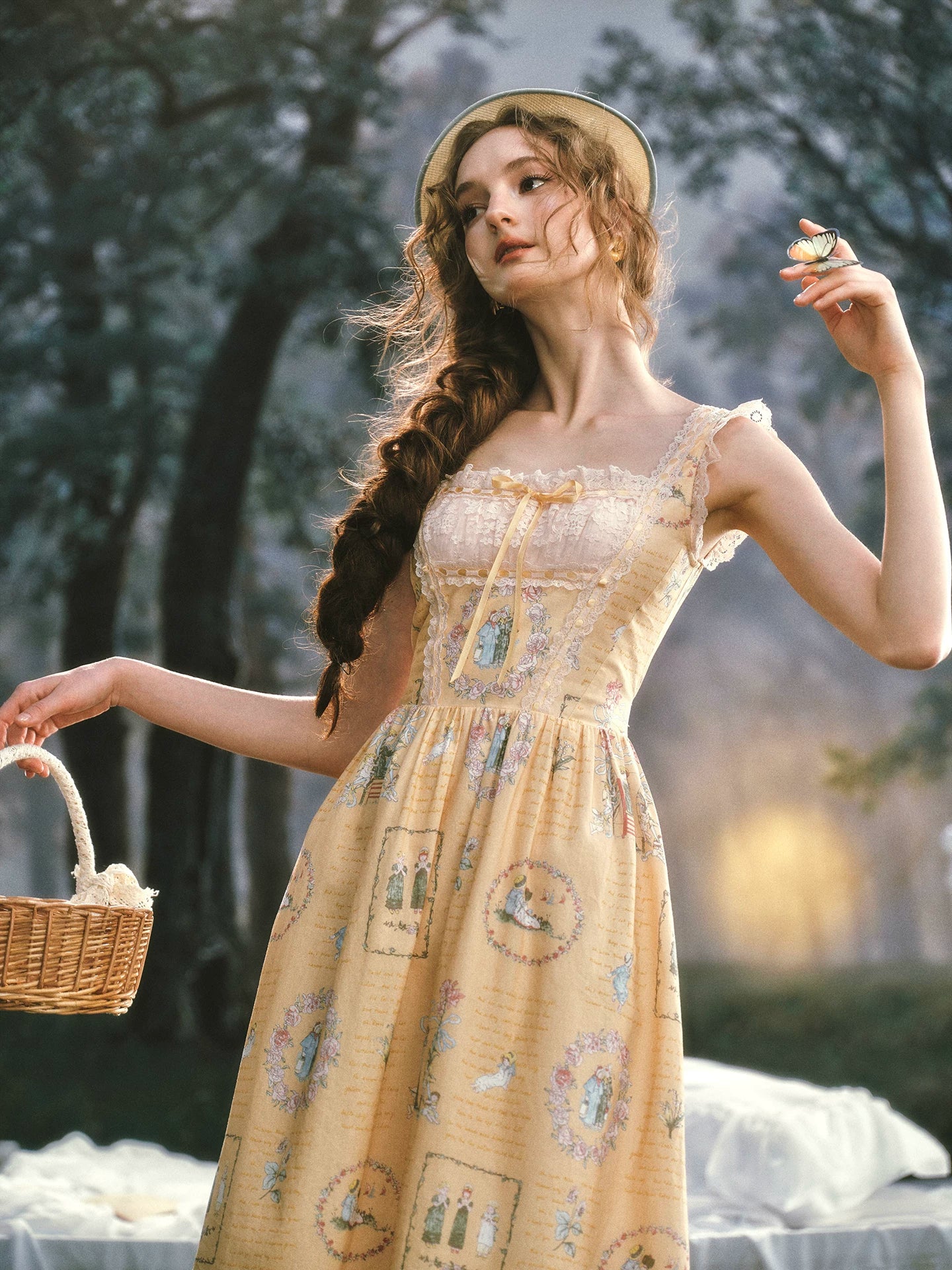 French Country Cotton Floral Dress