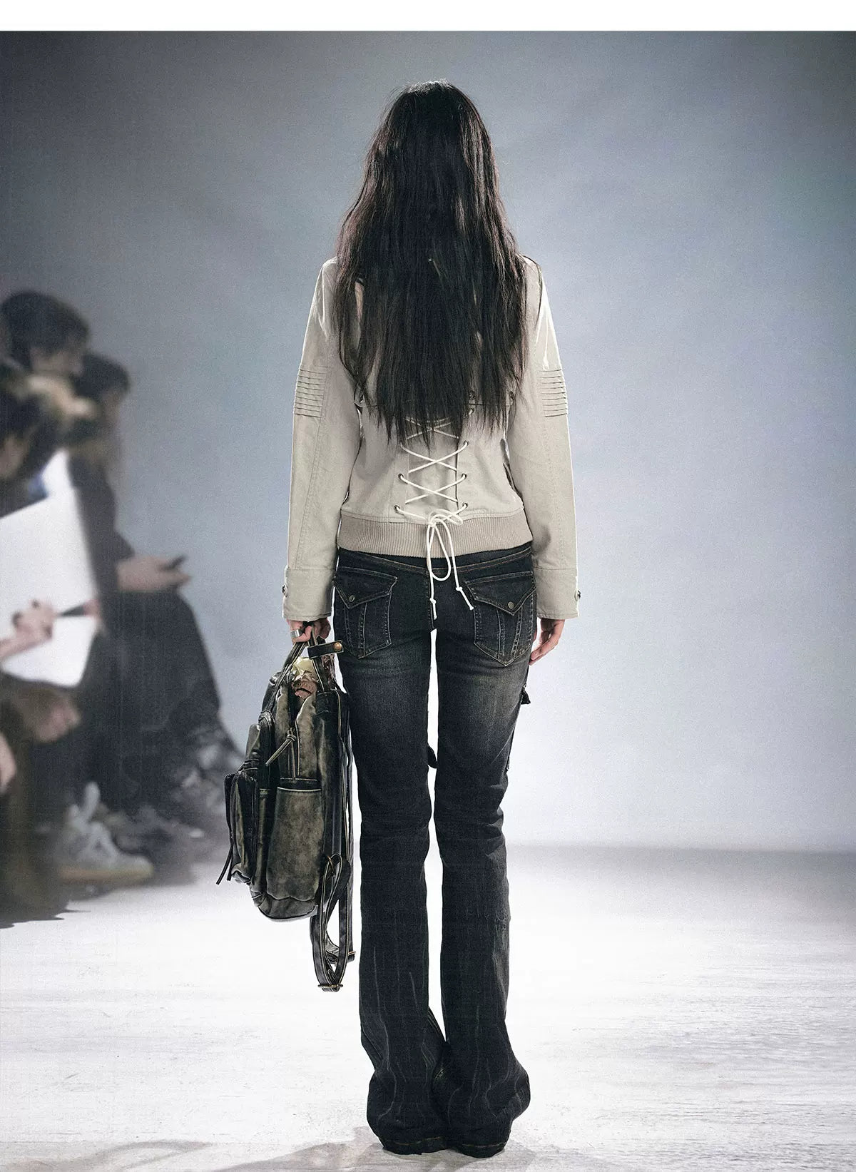 Detachable Washed Short Jacket