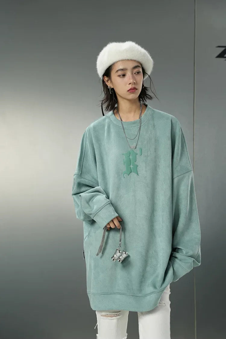 Eco Suede Oversized Sweatshirt