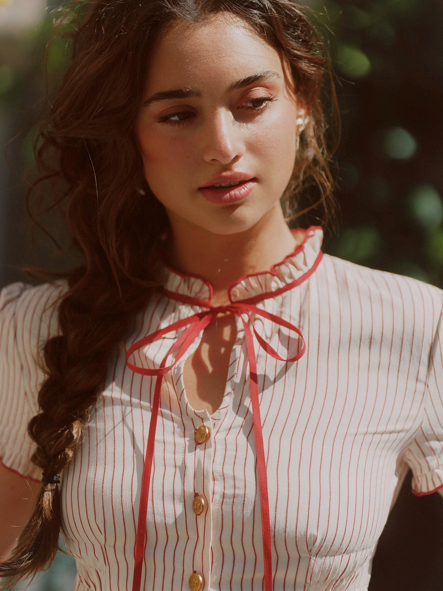 Vintage Striped Cotton Dress
