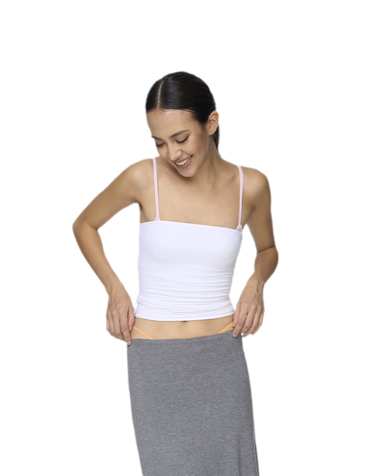 Imported Brushed Bustier Top