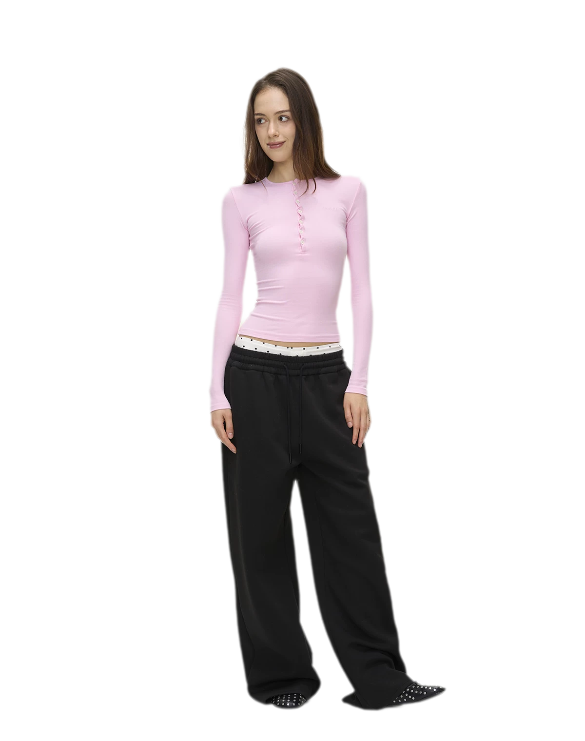 Ribbed Button Trim Set