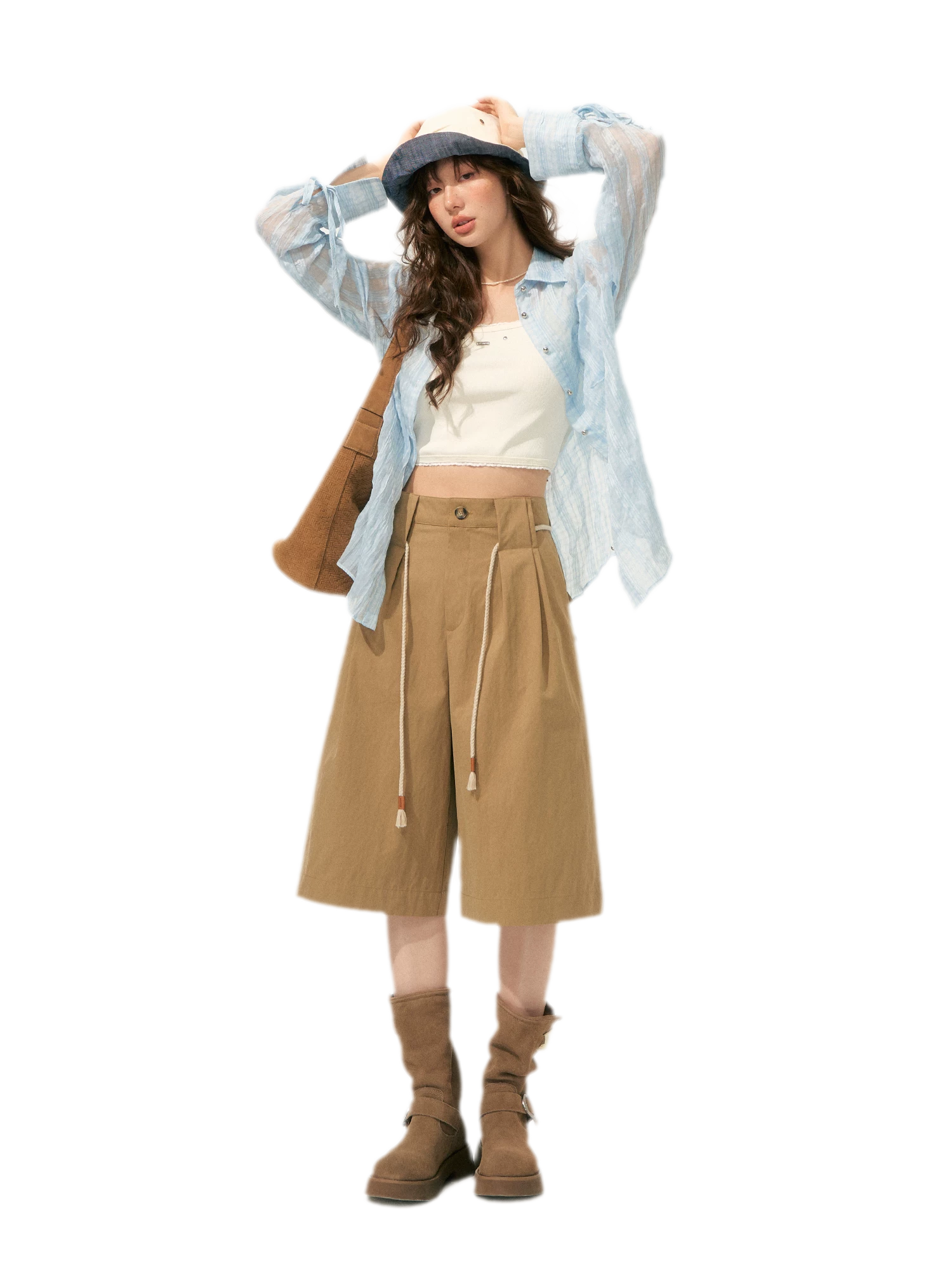 Polka Dot Puff Sleeve Top