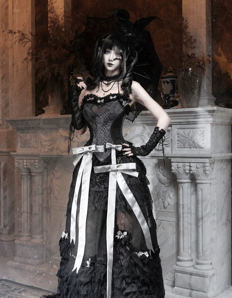 Gothic Heart Fishbone Corset