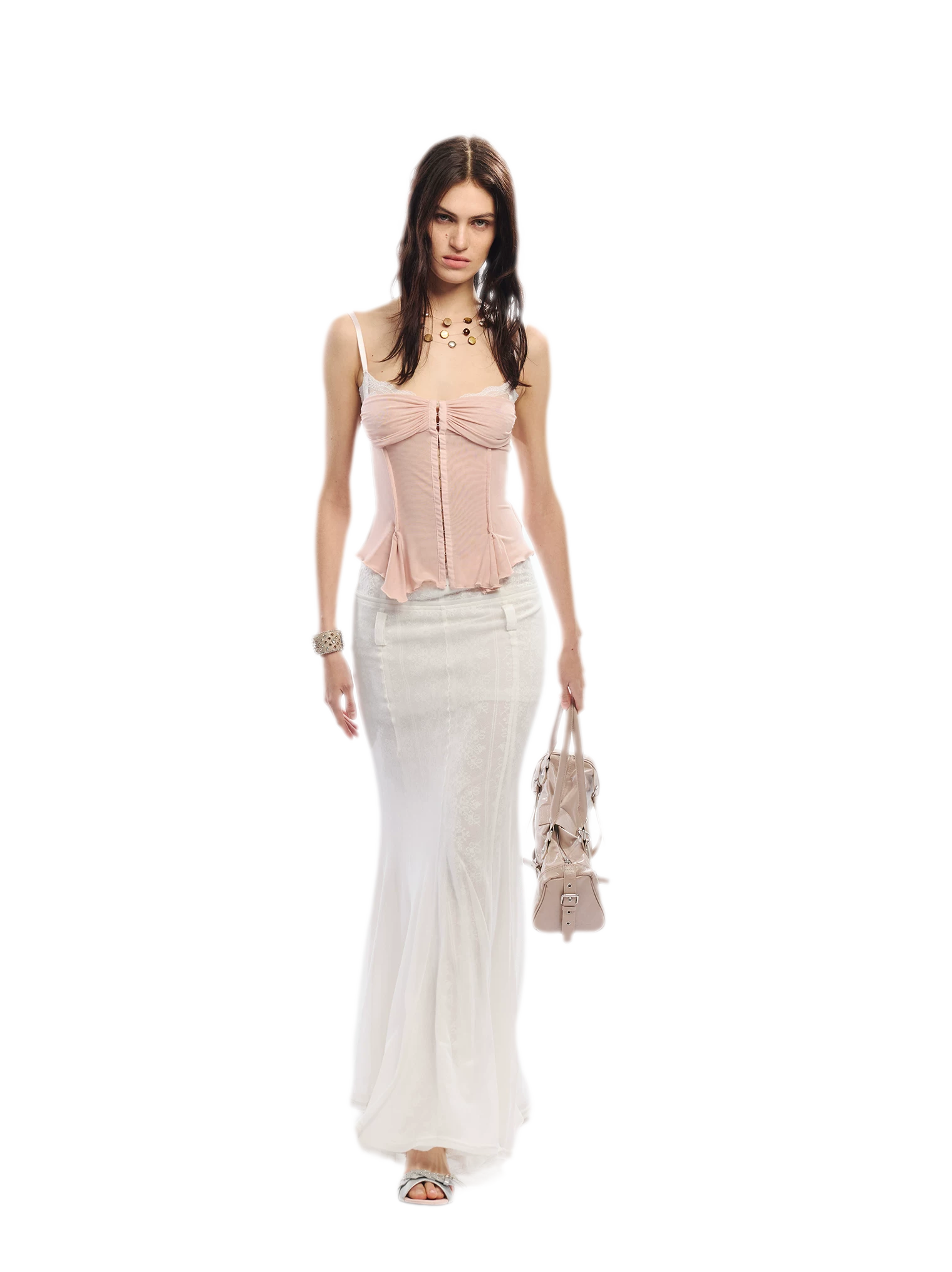 Original Lace Splicing Mesh Camisole