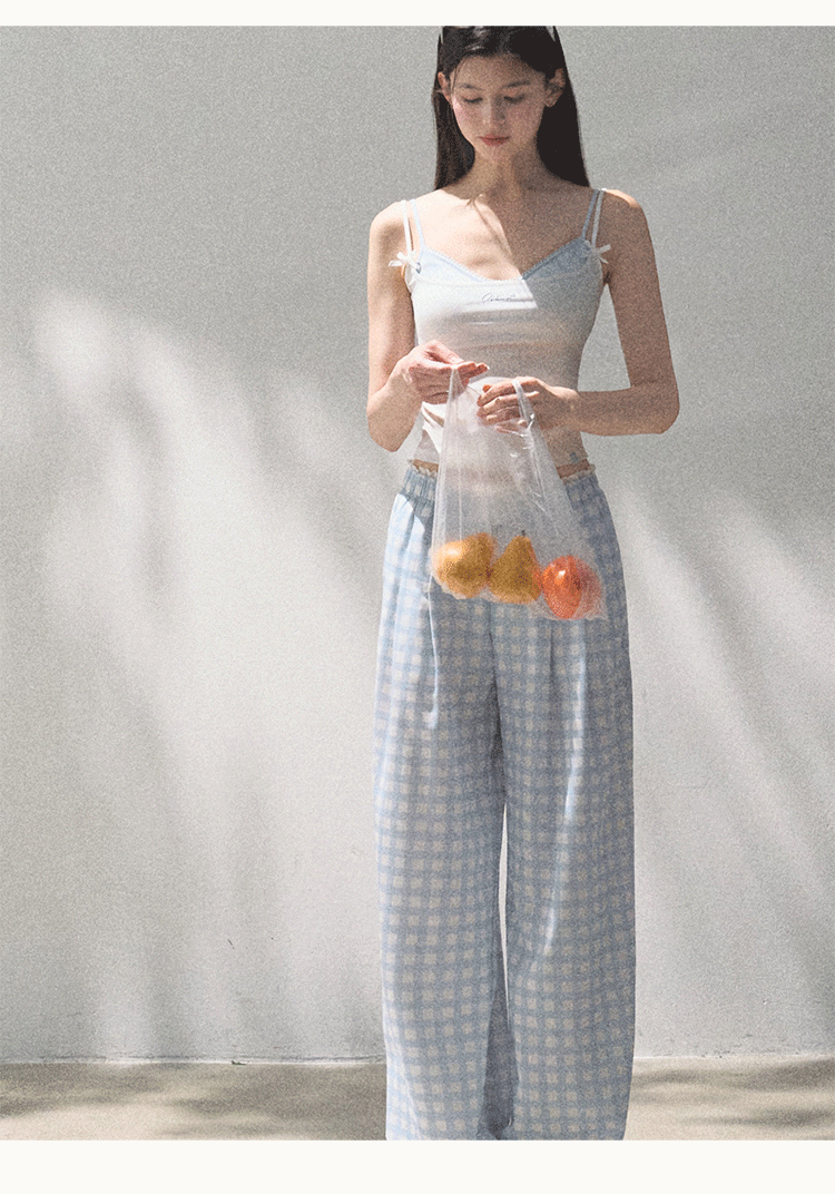 Lyocell Linen Wide-Leg Pants