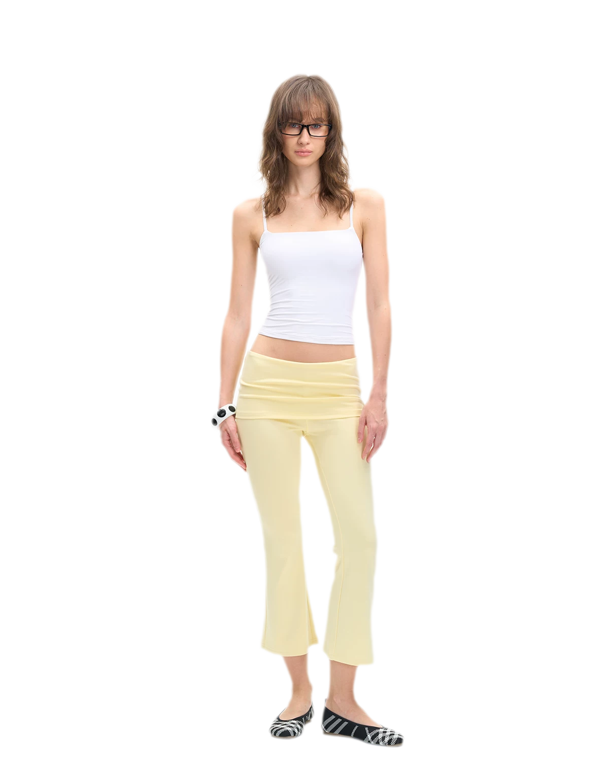 Capri Foldover Flare Pants