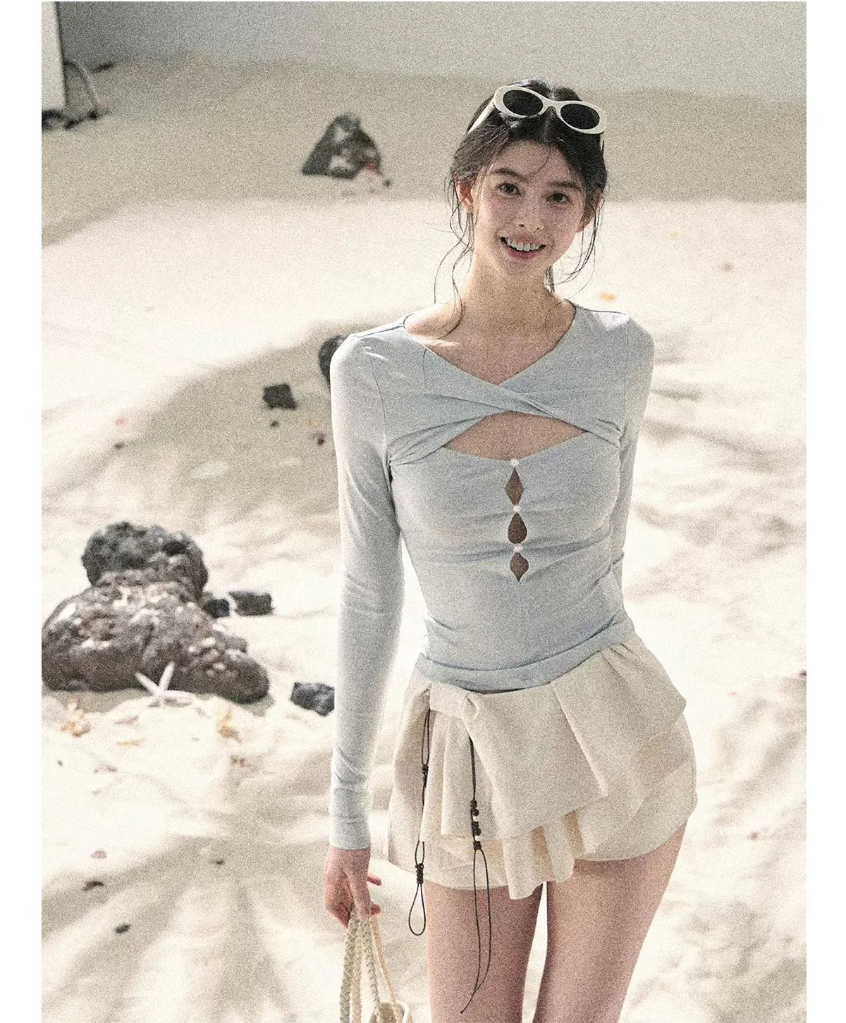 Layered Pleated Skort