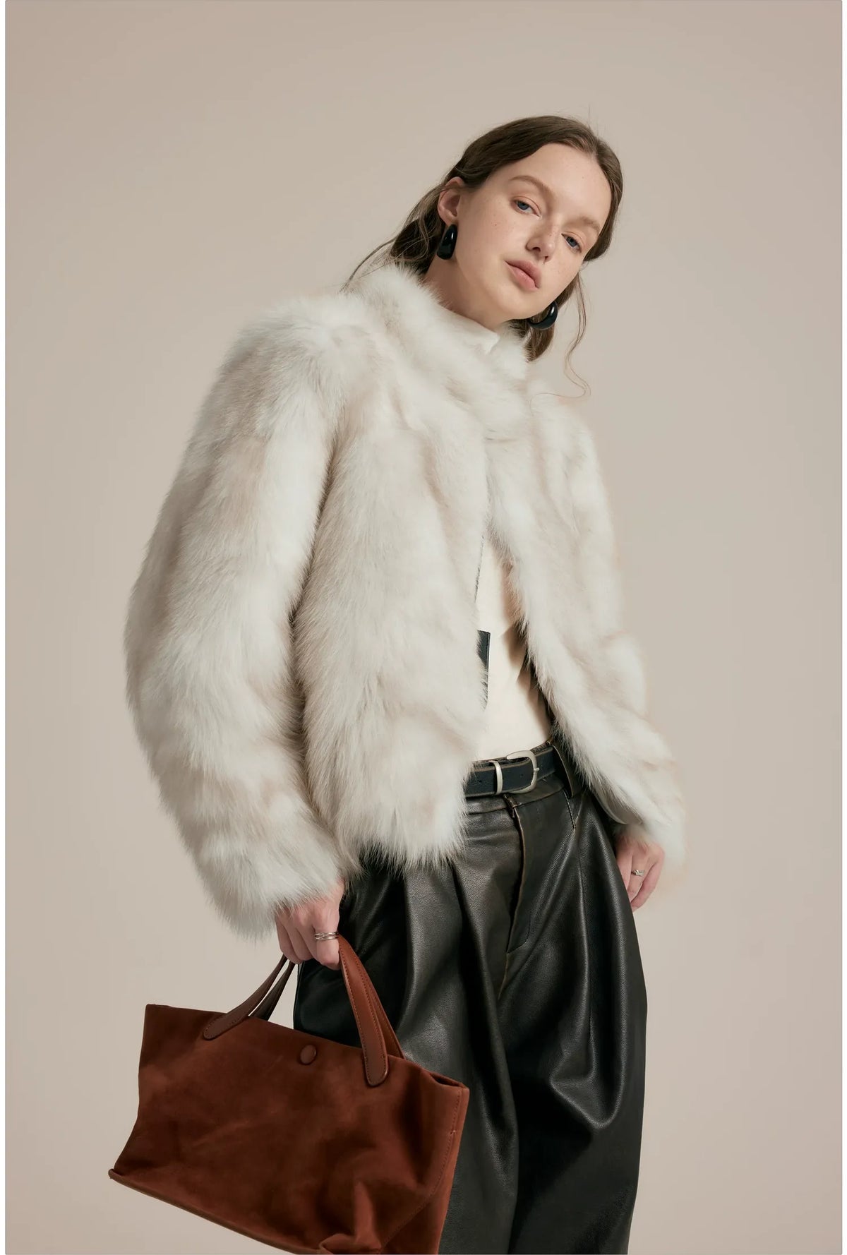 Gradient Fox Fur Jacket