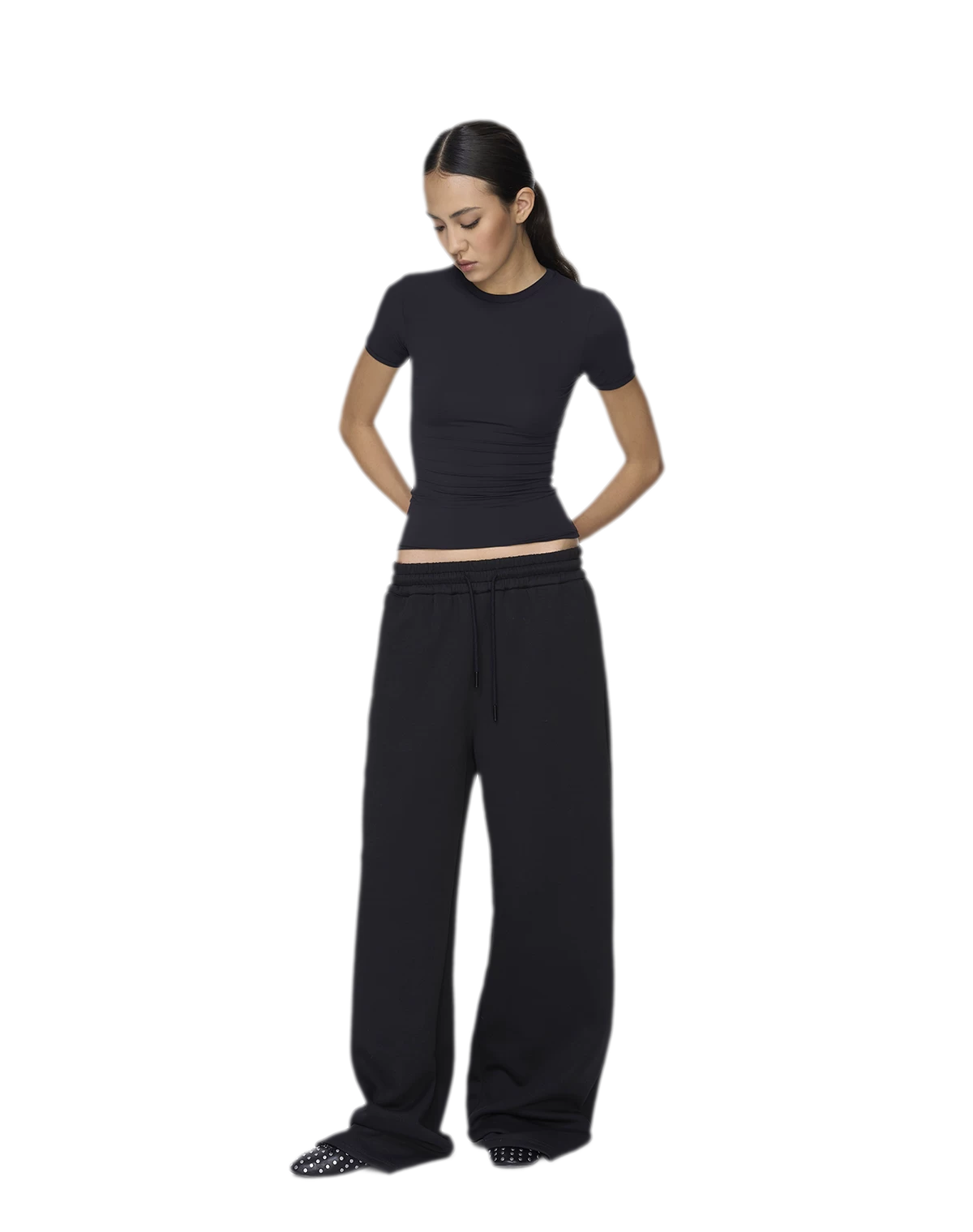 Air Cotton Wide-Leg Sweatpants