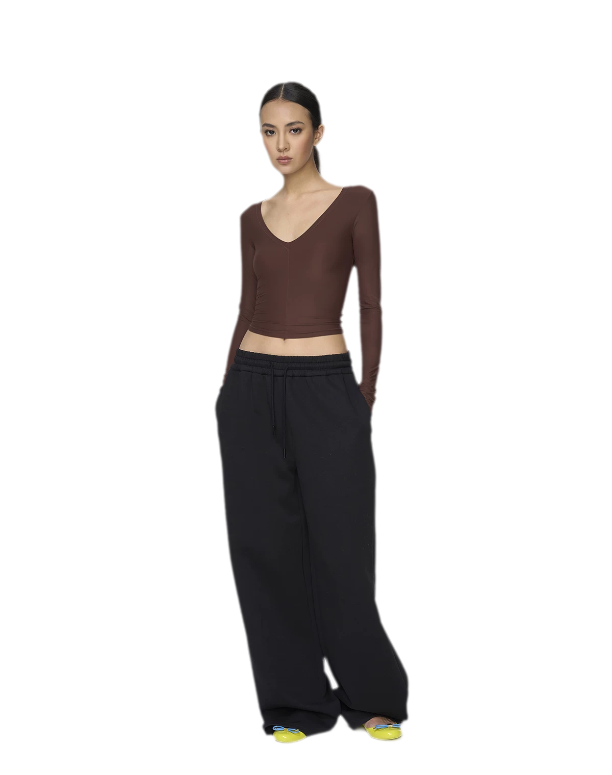 Deep V Slim Top