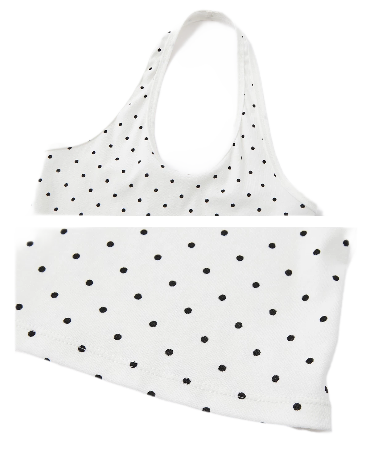 Polka Dot Ruched T-Shirt