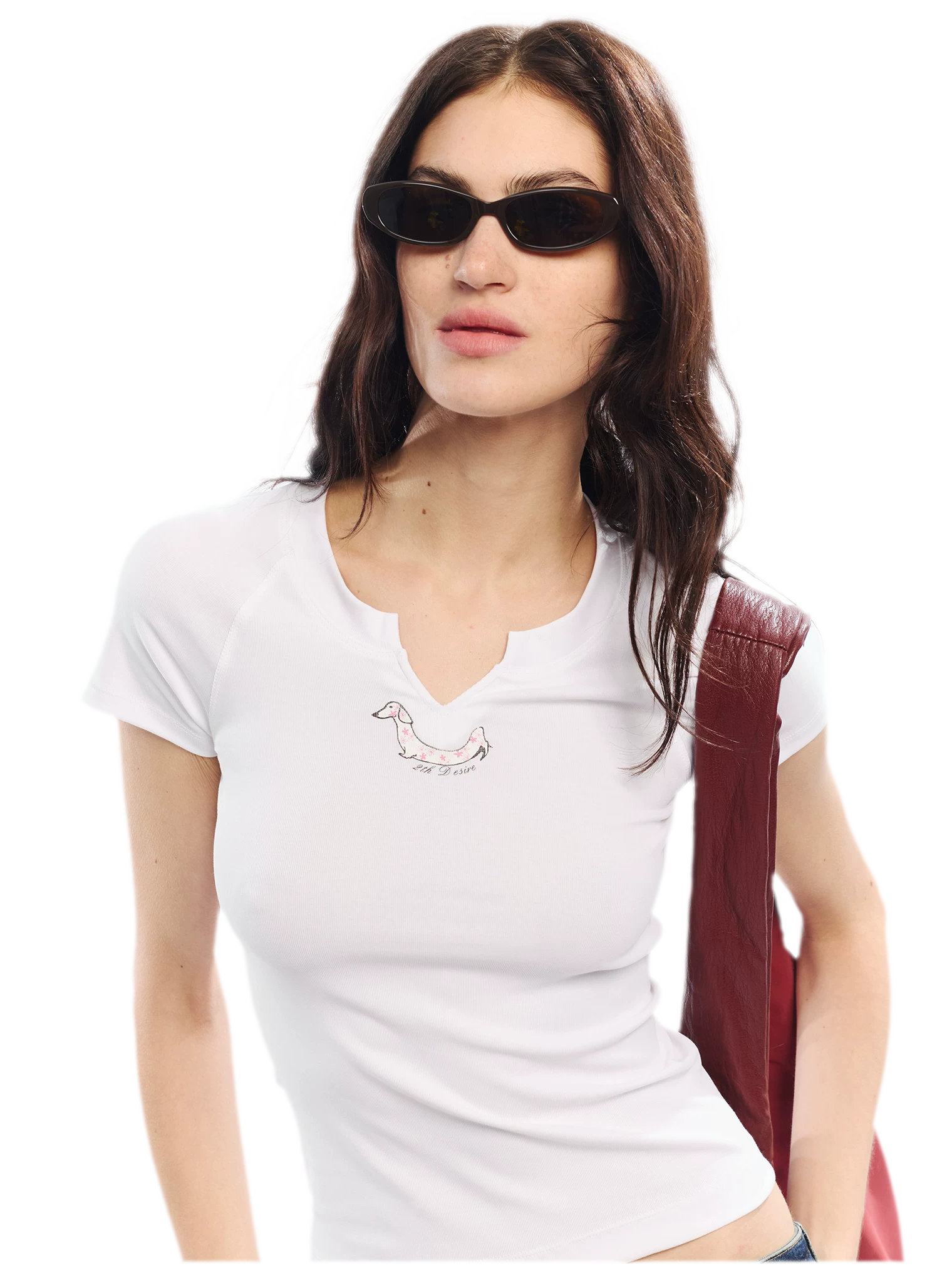 Summer V-neck Slim Fit T-shirt