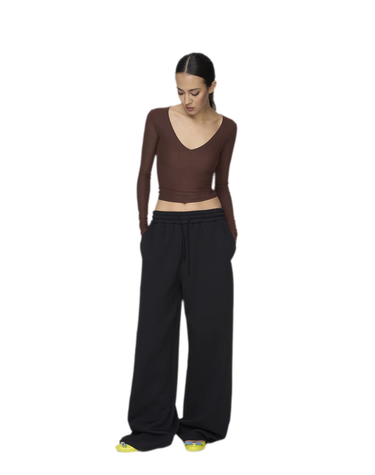 Deep V Slim Top