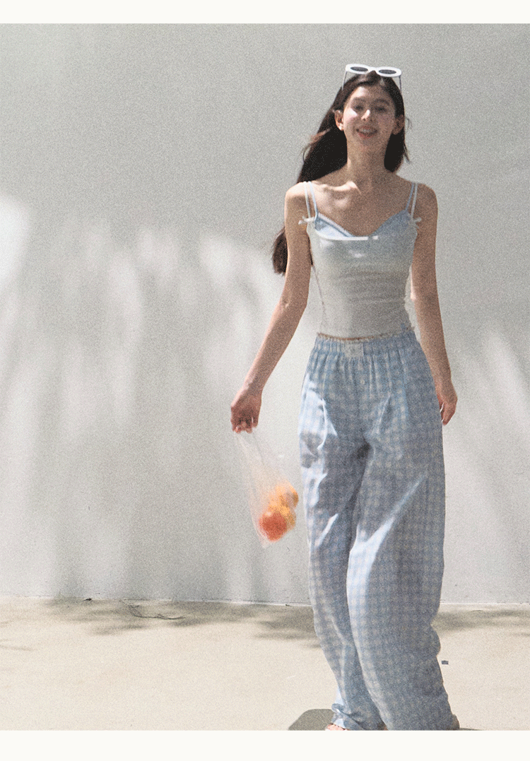Lyocell Linen Wide-Leg Pants