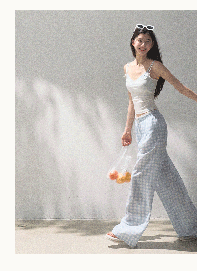 Lyocell Linen Wide-Leg Pants