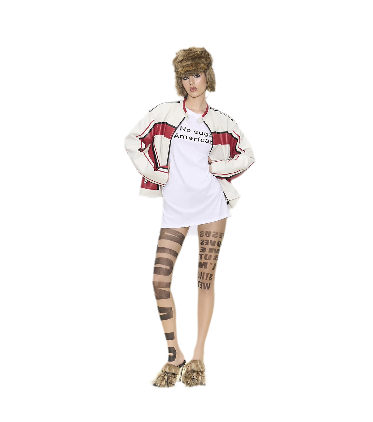 Sheer Letter Tights